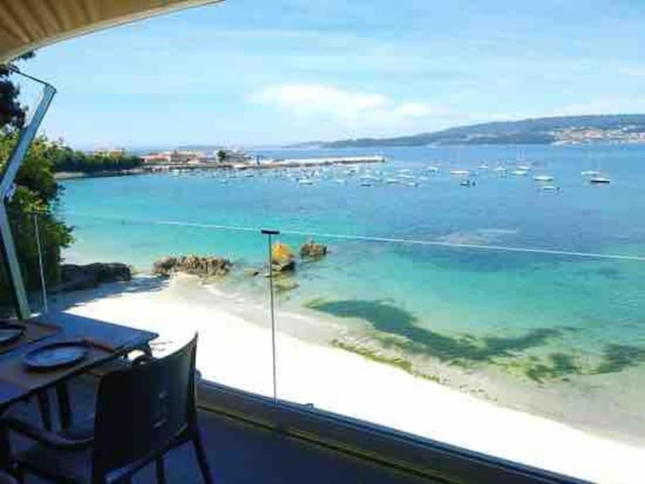 Ferienwohnung Piso Playa Aguete Seixo Exterior foto