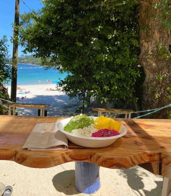 Ferienwohnung Piso Playa Aguete Seixo Exterior foto